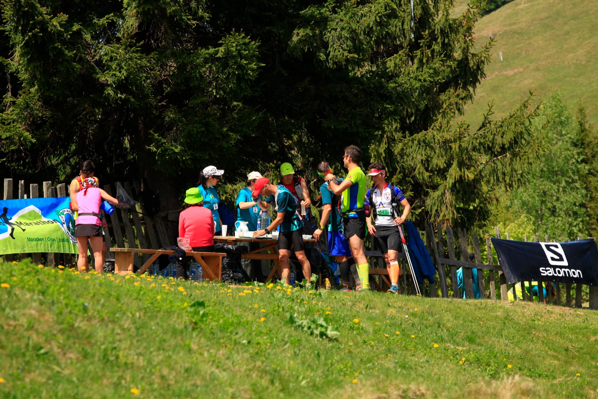 A food point on the course