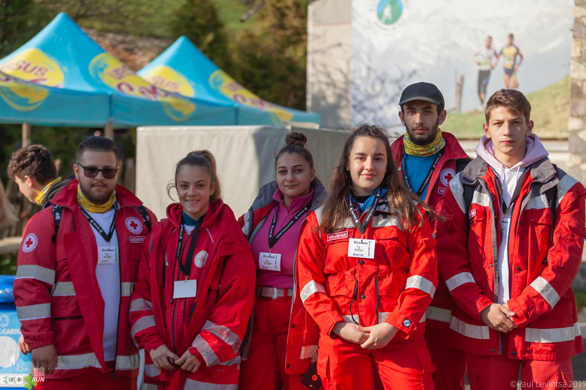 Red Cross volunteers at EcoRun 2022